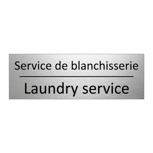 Service de blanchisserie - Laundry service