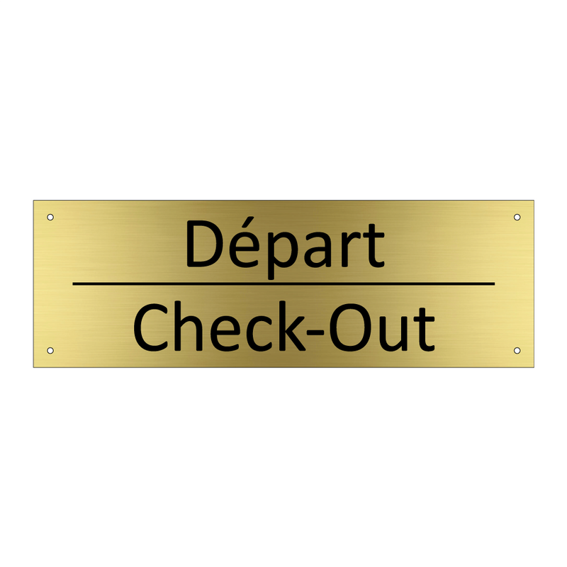 Départ - Check-Out