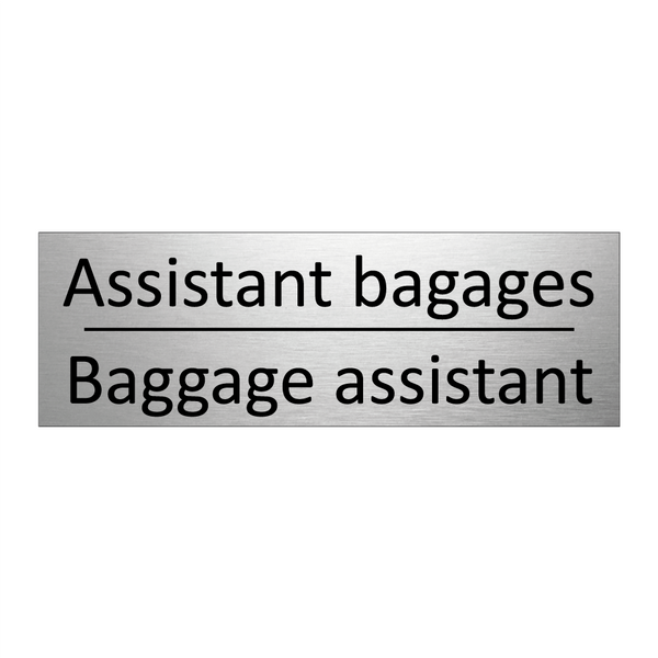 Assistant bagages - Baggage assistant