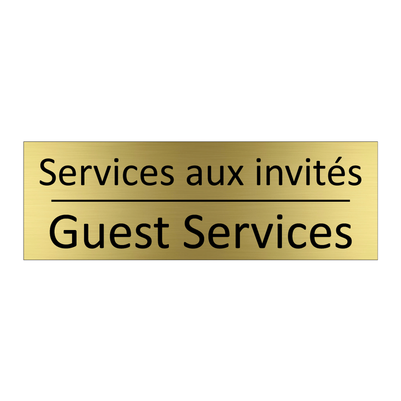 Services aux invités - Guest Services