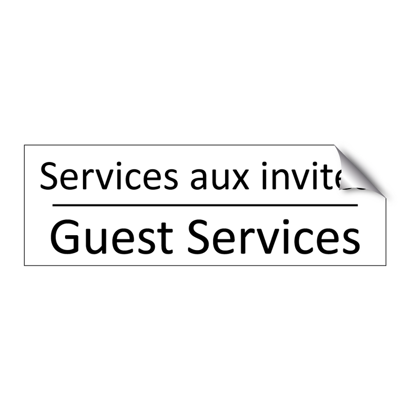 Services aux invités - Guest Services