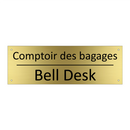 Comptoir des bagages - Bell Desk