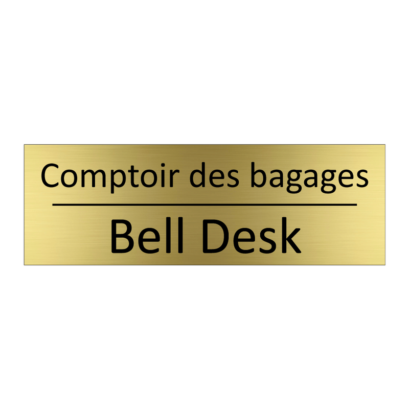 Comptoir des bagages - Bell Desk