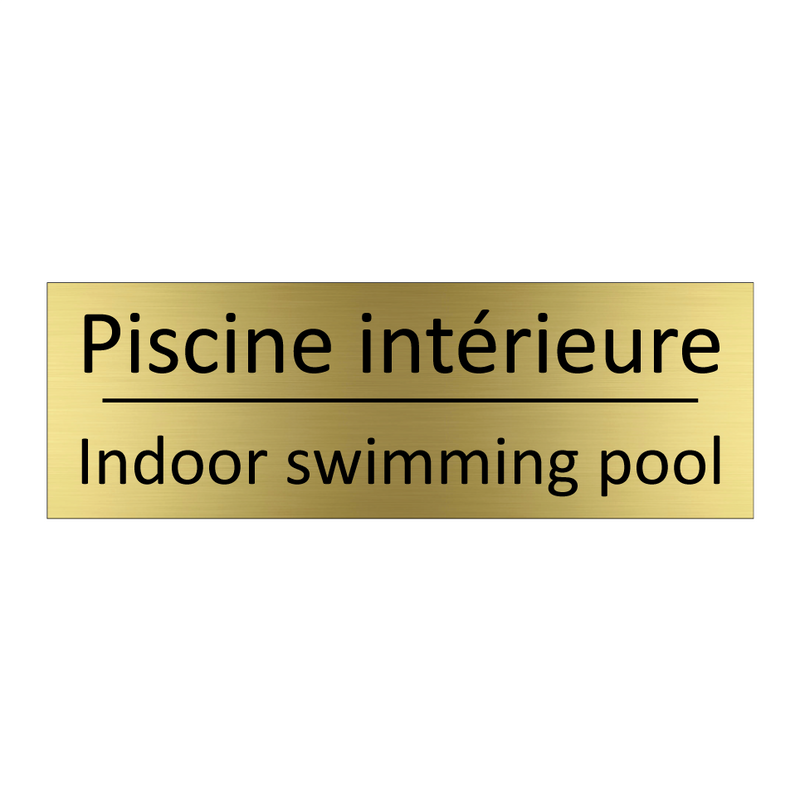 Piscine intérieure - Indoor swimming pool