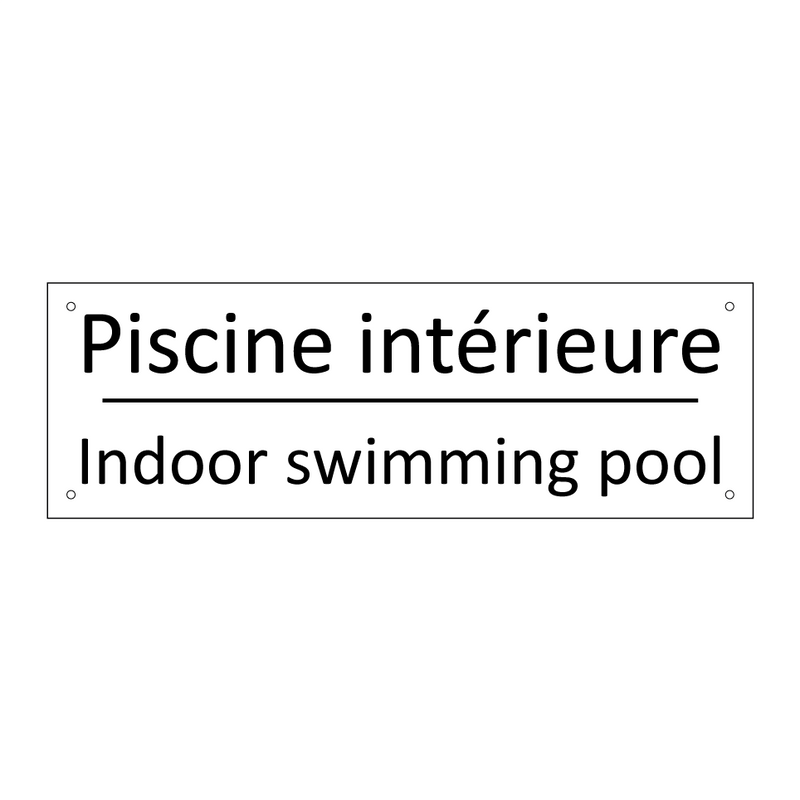 Piscine intérieure - Indoor swimming pool