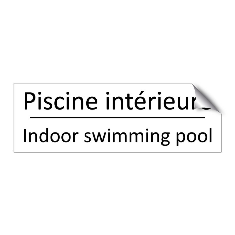 Piscine intérieure - Indoor swimming pool