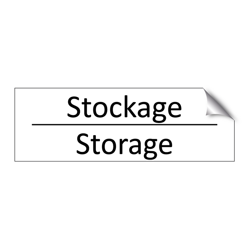 Stockage - Storage
