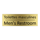 Toilettes masculines - Men's Restroom