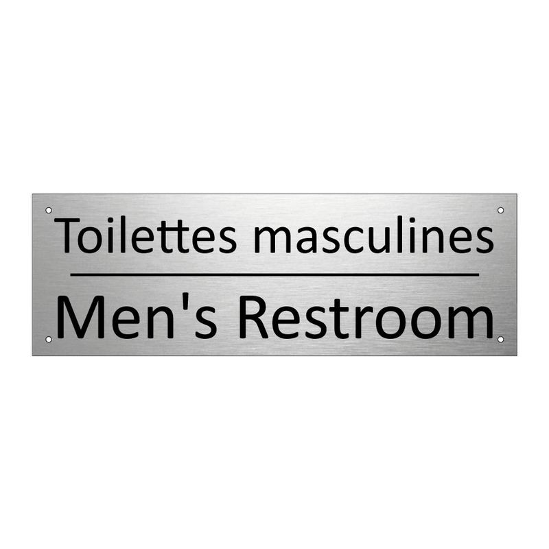 Toilettes masculines - Men's Restroom