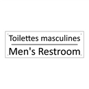 Toilettes masculines - Men's Restroom