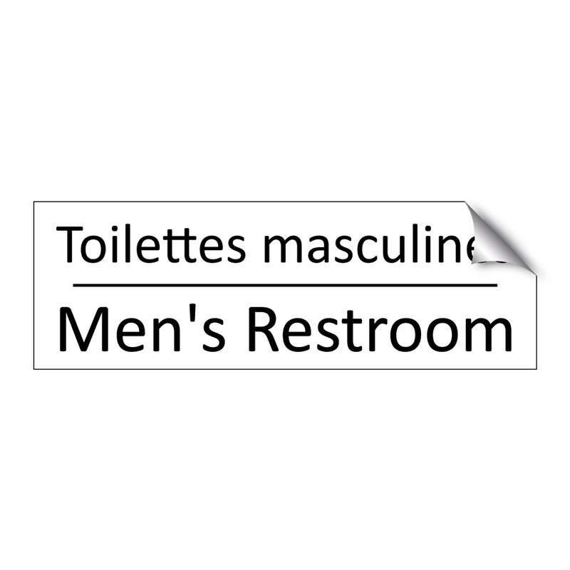 Toilettes masculines - Men's Restroom
