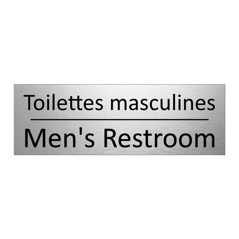 Toilettes masculines - Men's Restroom
