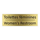 Toilettes féminines - Women's Restroom