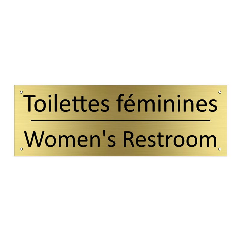 Toilettes féminines - Women's Restroom