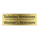 Toilettes féminines - Women's Restroom