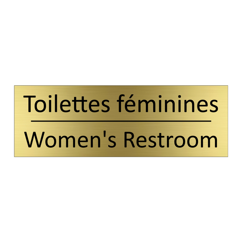 Toilettes féminines - Women's Restroom