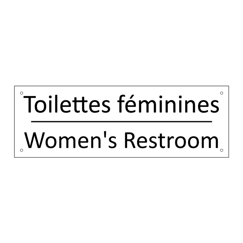 Toilettes féminines - Women's Restroom