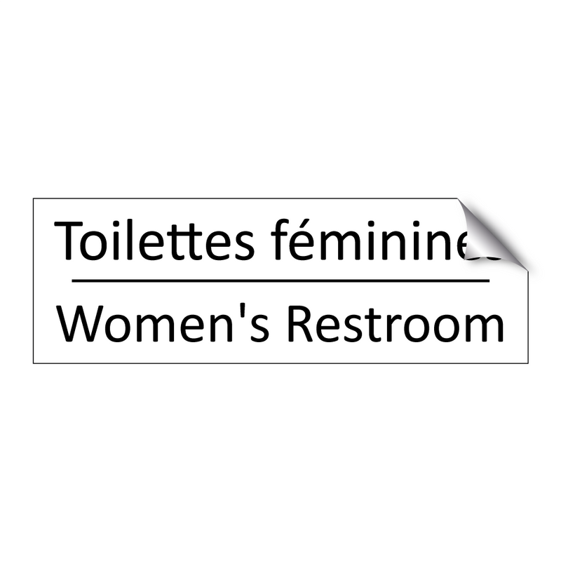 Toilettes féminines - Women's Restroom