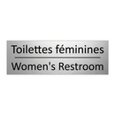 Toilettes féminines - Women's Restroom