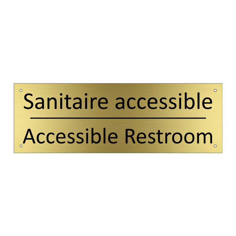Sanitaire accessible - Accessible Restroom