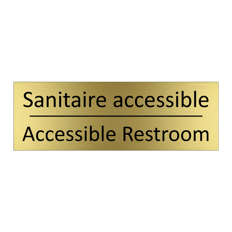 Sanitaire accessible - Accessible Restroom