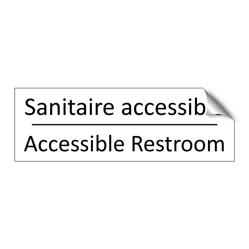 Sanitaire accessible - Accessible Restroom