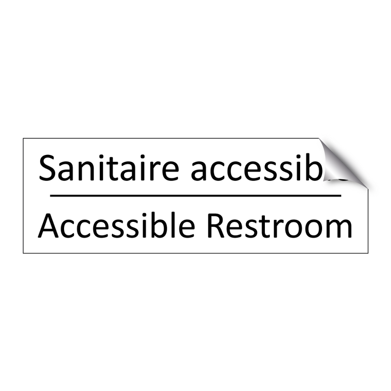 Sanitaire accessible - Accessible Restroom