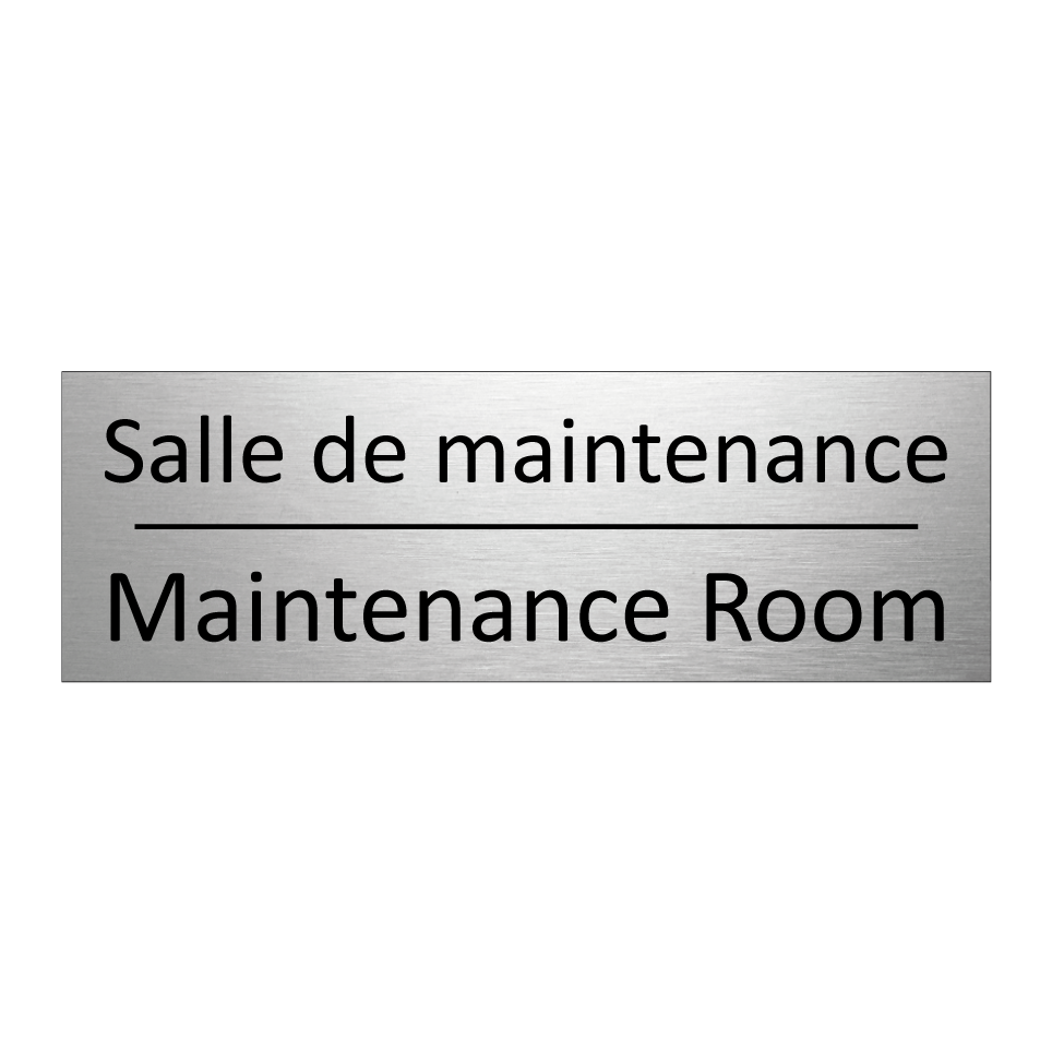 Salle de maintenance - Maintenance Room
