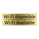 Wi-Fi disponible - Wi-Fi Available