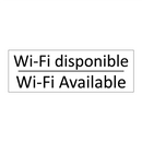 Wi-Fi disponible - Wi-Fi Available