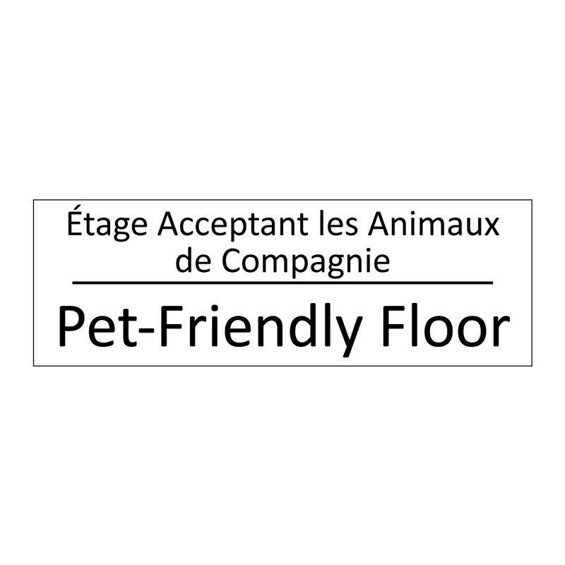 Étage Acceptant les Animaux de  /.../ - Pet-Friendly Floor
