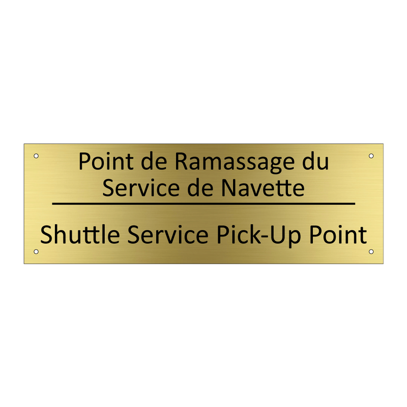 Point de Ramassage du Service  /.../ - Shuttle Service Pick-Up Point