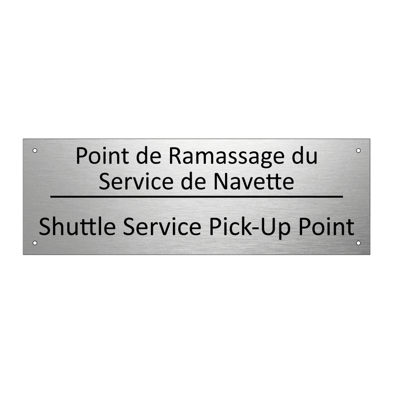 Point de Ramassage du Service  /.../ - Shuttle Service Pick-Up Point