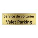 Service de voiturier - Valet Parking