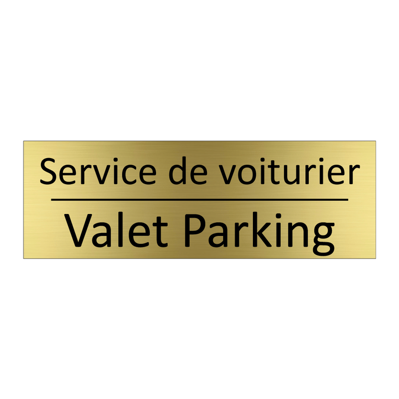 Service de voiturier - Valet Parking