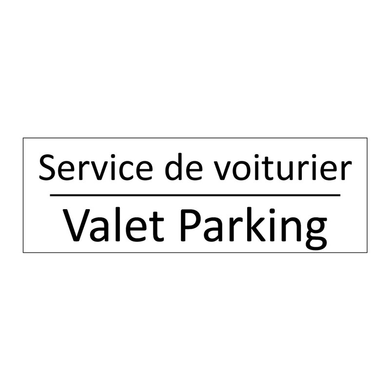Service de voiturier - Valet Parking