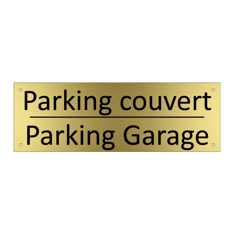 Parking couvert - Parking Garage
