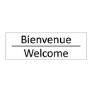 Bienvenue - Welcome