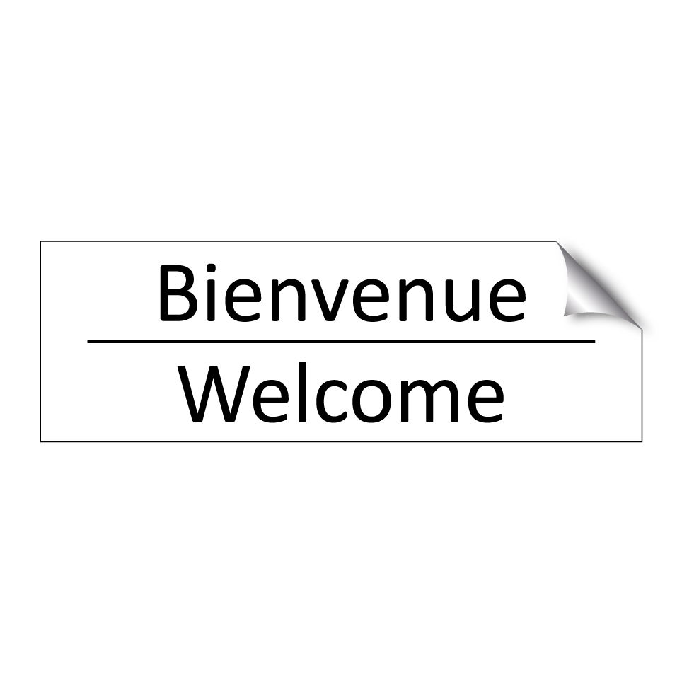 Bienvenue - Welcome