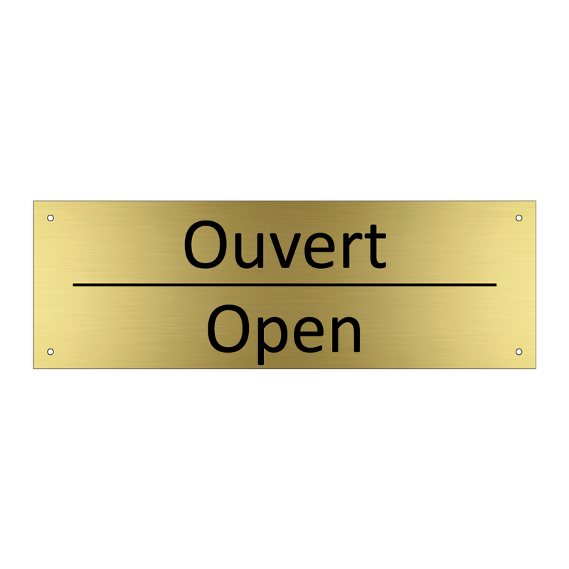 Ouvert - Open