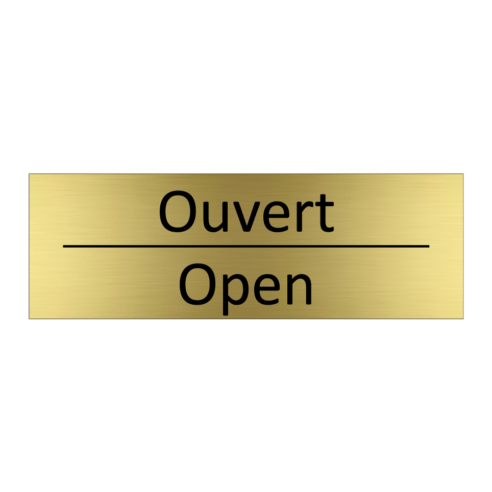Ouvert - Open