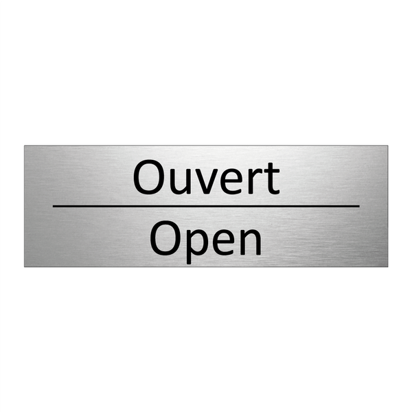 Ouvert - Open