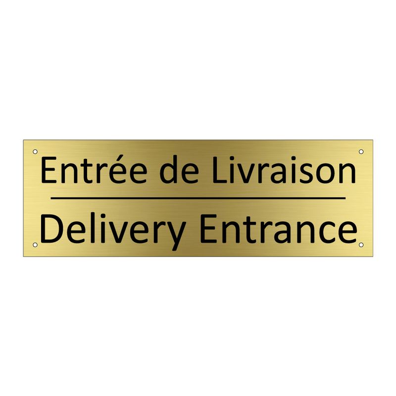 Entrée de Livraison - Delivery Entrance