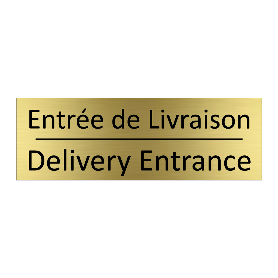 Entrée de Livraison - Delivery Entrance
