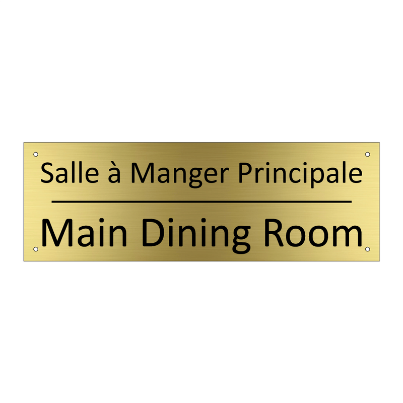 Salle à Manger Principale - Main Dining Room