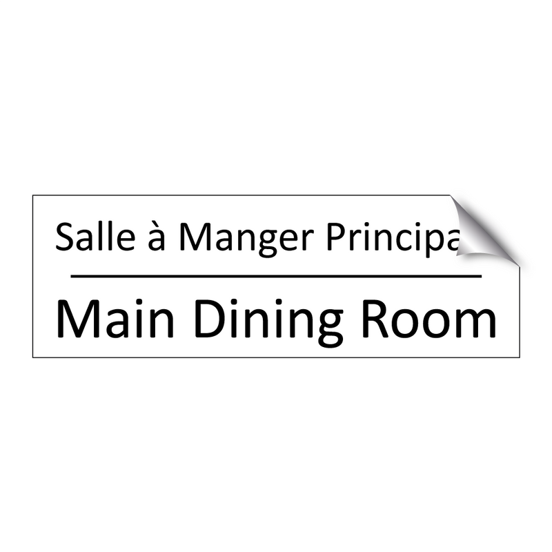 Salle à Manger Principale - Main Dining Room
