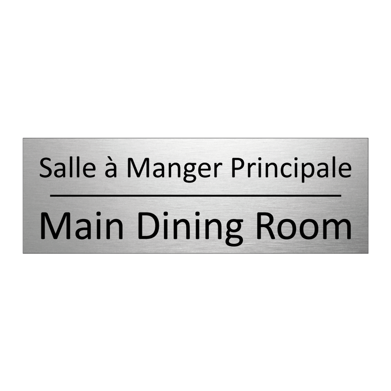 Salle à Manger Principale - Main Dining Room