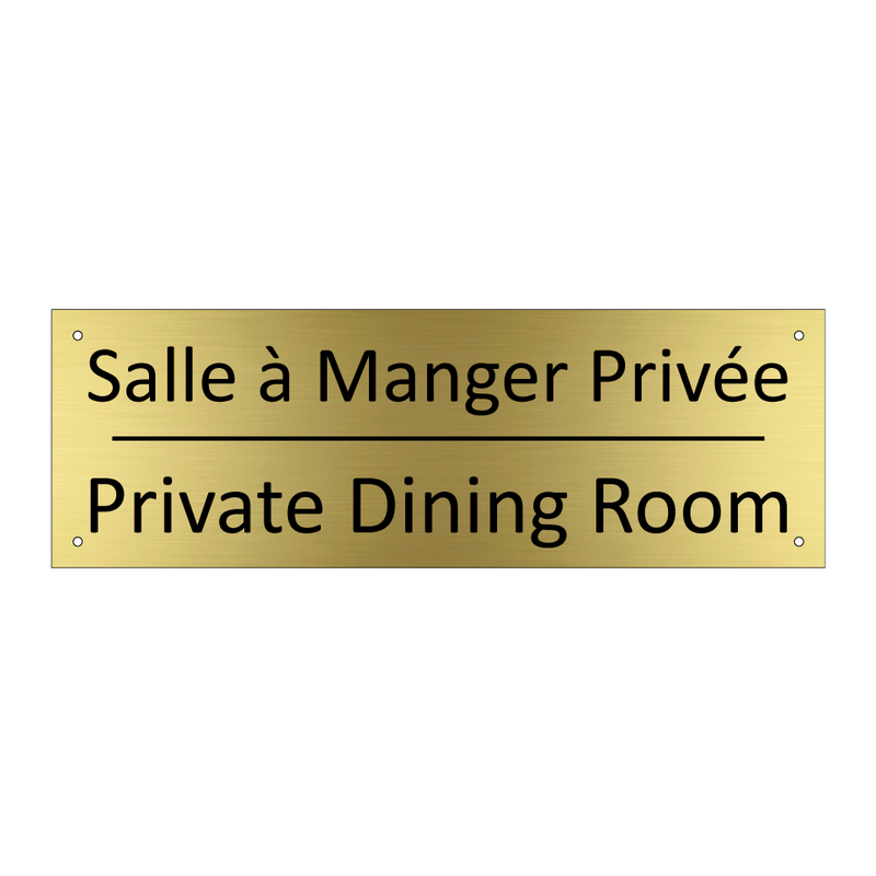 Salle à Manger Privée - Private Dining Room
