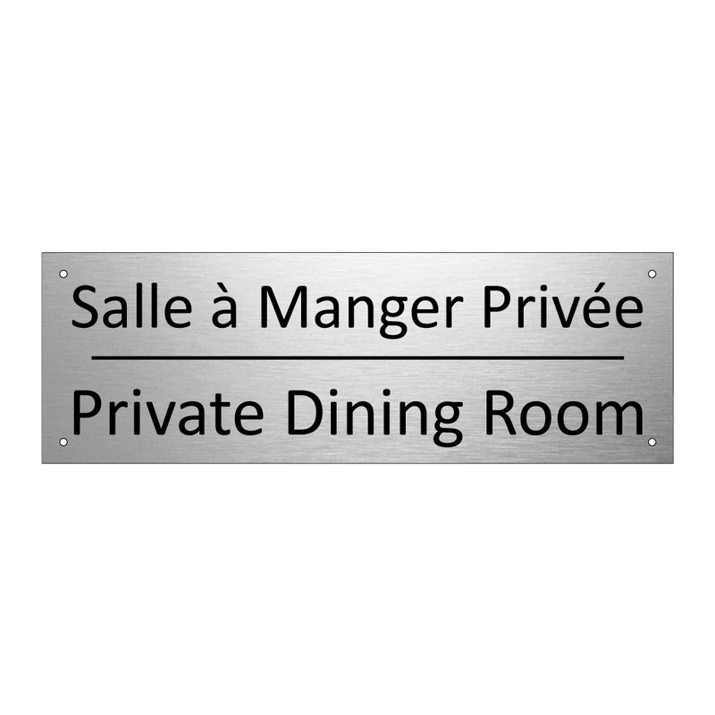 Salle à Manger Privée - Private Dining Room