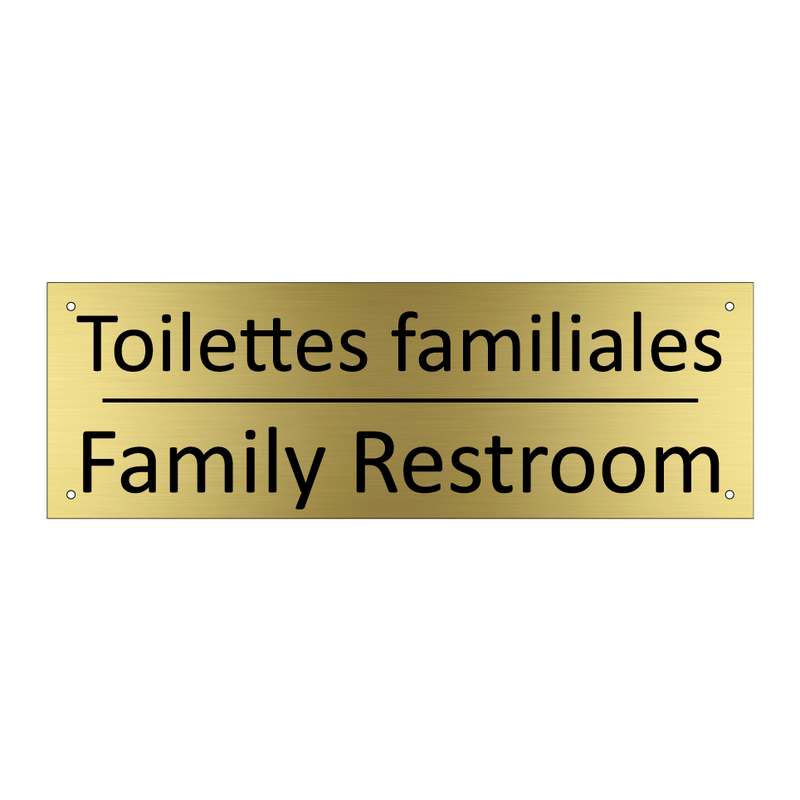 Toilettes familiales - Family Restroom